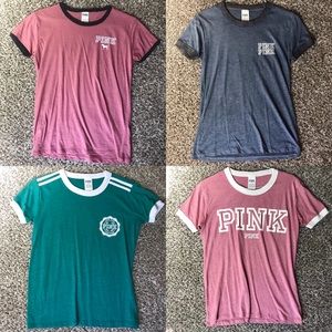 ❌SOLD❌ LIKE NEW! VS Pink Ringer Tee Bundle